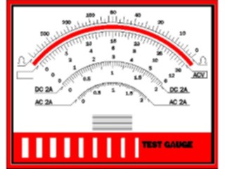 Sticker Custom Preview Image #052084 Electrical Amp Meter