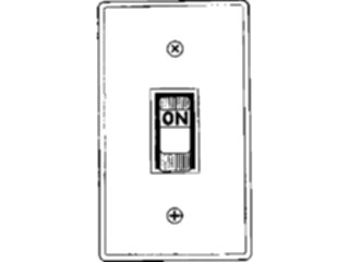 Sticker Custom Preview Image #052286 Electrical Light Switch On2