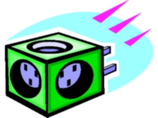 Sticker Custom Preview Image #052364 Electrical Plug3 Way2