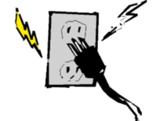 Sticker Custom Preview Image #052365 Electrical Plug Outlet1