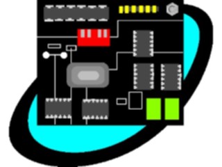 Sticker Custom Preview Image #052503 Electrical Transistor Board