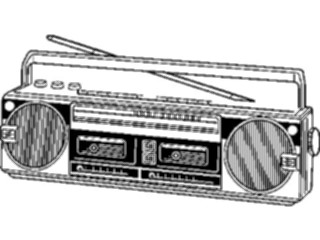 Sticker Custom Preview Image #052544 Electronics Boom Box01