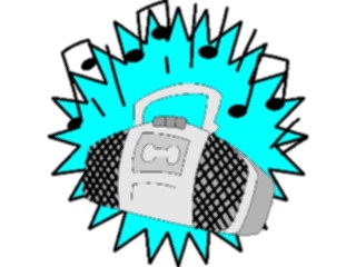 Sticker Custom Preview Image #052547 Electronics Boom Box04