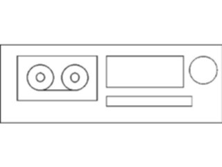 Sticker Custom Preview Image #052629 Electronics Cassette Deck1