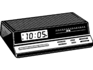 Sticker Custom Preview Image #052647 Electronics Clock Radio1