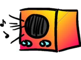 Sticker Custom Preview Image #052838 Electronics Radio Cartoon