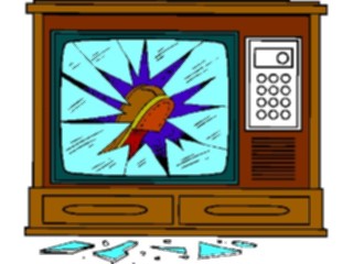 Sticker Custom Preview Image #052972 Electronics Television Broken