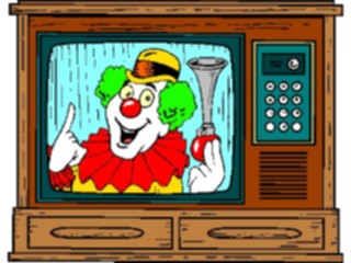 Sticker Custom Preview Image #052975 Electronics Television Clown