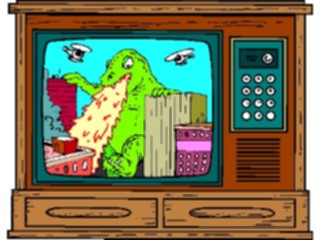 Sticker Custom Preview Image #052981 Electronics Television Monster Movie