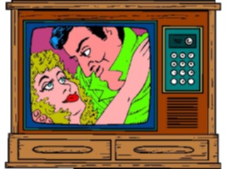 Sticker Custom Preview Image #052983 Electronics Television Romance