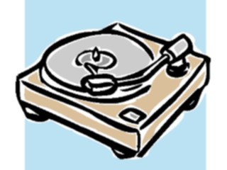 Sticker Custom Preview Image #053000 Electronics Turntable2