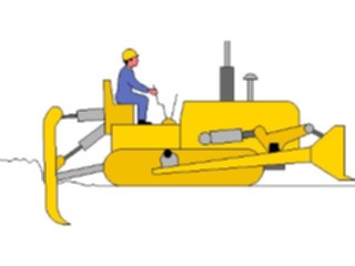 Sticker Custom Preview Image #053295 Engineering Civil Bulldozer Ripper