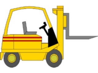 Sticker Custom Preview Image #053330 Engineering Mechanical Fork Lift Truck