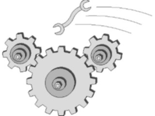 Sticker Custom Preview Image #053331 Engineering Mechanical Gears Wrench