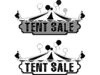 Sticker Custom Preview Image #053361 Entertainment Advertising Tent Sale1