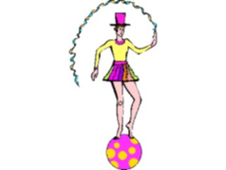 Sticker Custom Preview Image #053370 Entertainment Circus Carnival Acrobat01