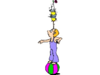 Sticker Custom Preview Image #053400 Entertainment Circus Carnival Balancing Act1