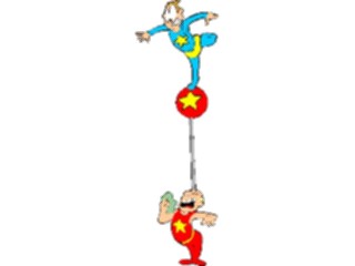 Sticker Custom Preview Image #053402 Entertainment Circus Carnival Balancing Act3