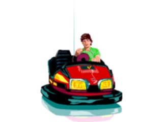 Sticker Custom Preview Image #053413 Entertainment Circus Carnival Bumper Car1