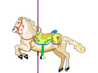 Sticker Custom Preview Image #053427 Entertainment Circus Carnival Carousel Horse2