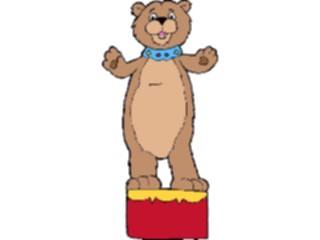 Sticker Custom Preview Image #053432 Entertainment Circus Carnival Circus Bear