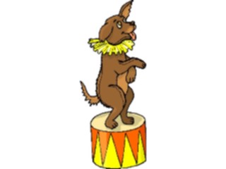 Sticker Custom Preview Image #053439 Entertainment Circus Carnival Circus Dog2