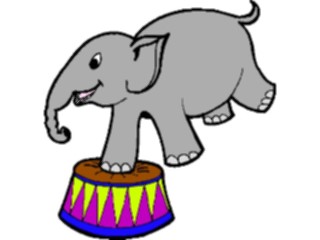 Sticker Custom Preview Image #053451 Entertainment Circus Carnival Circus Elephant11