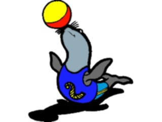 Sticker Custom Preview Image #053466 Entertainment Circus Carnival Circus Seal11