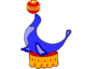 Sticker Custom Preview Image #053469 Entertainment Circus Carnival Circus Seal3