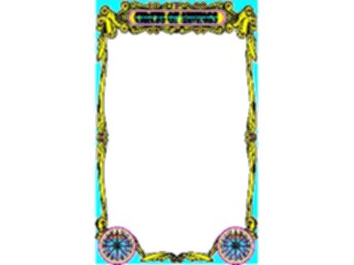 Sticker Custom Preview Image #053486 Entertainment Circus Carnival Circus Wagon Frame1