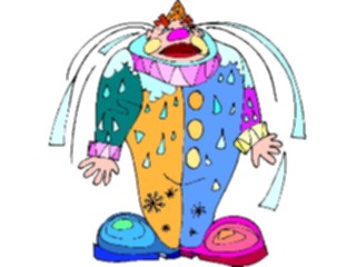 Sticker Custom Preview Image #053590 Entertainment Circus Carnival Clown Crying