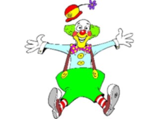 Sticker Custom Preview Image #053593 Entertainment Circus Carnival Clown Excited