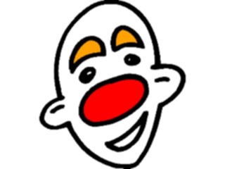 Sticker Custom Preview Image #053598 Entertainment Circus Carnival Clown Face04