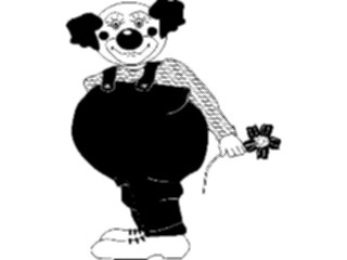 Sticker Custom Preview Image #053610 Entertainment Circus Carnival Clown Flower