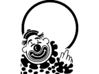 Sticker Custom Preview Image #053612 Entertainment Circus Carnival Clown Frame2