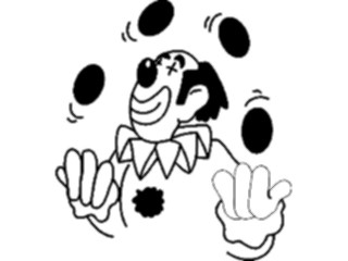 Sticker Custom Preview Image #053627 Entertainment Circus Carnival Clown Juggling02