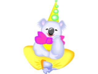 Sticker Custom Preview Image #053636 Entertainment Circus Carnival Clown Koala