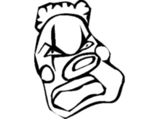 Sticker Custom Preview Image #053638 Entertainment Circus Carnival Clown Mean