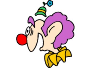 Sticker Custom Preview Image #053655 Entertainment Circus Carnival Clown Profile