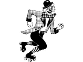 Sticker Custom Preview Image #053664 Entertainment Circus Carnival Clown Skating1