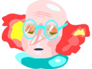 Sticker Custom Preview Image #053669 Entertainment Circus Carnival Clown Tired