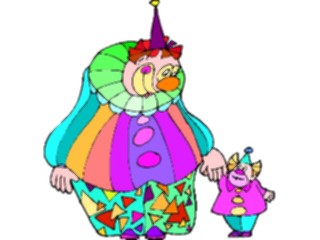 Sticker Custom Preview Image #053677 Entertainment Circus Carnival Clownwith Baby1