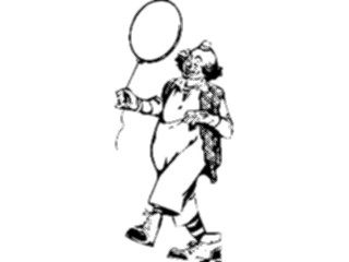 Sticker Custom Preview Image #053684 Entertainment Circus Carnival Clownwith Balloon1