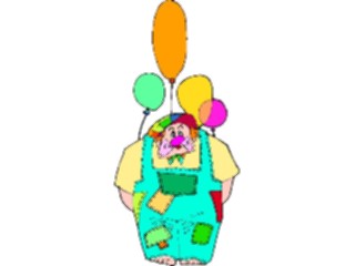 Sticker Custom Preview Image #053695 Entertainment Circus Carnival Clownwith Balloons07