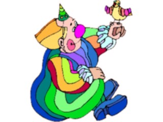 Sticker Custom Preview Image #053703 Entertainment Circus Carnival Clownwith Bird