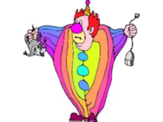 Sticker Custom Preview Image #053725 Entertainment Circus Carnival Clownwith Mice