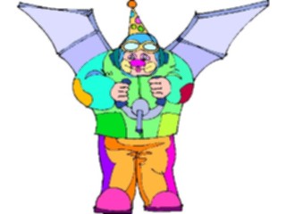 Sticker Custom Preview Image #053739 Entertainment Circus Carnival Clownwith Wings