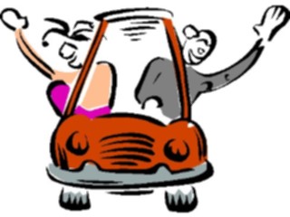 Sticker Custom Preview Image #053741 Entertainment Circus Carnival Clownsin Car
