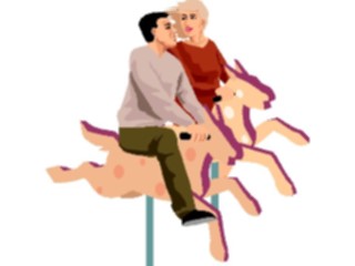 Sticker Custom Preview Image #053748 Entertainment Circus Carnival Coupleon Carousel