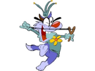 Sticker Custom Preview Image #053828 Entertainment Circus Carnival Jester Cat11
